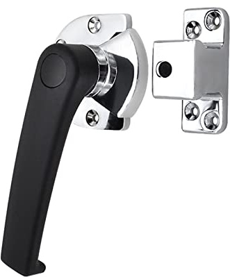 Maniglia for cella frigorifera, Premere la porta Maniglia for forno a molla con chiusura regolabile, Maniglia for porta del forno con serratura industriale universale in acciaio inossidabile Maniglia