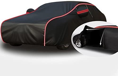 Auto Abdeckplane Atmungsaktiv für Audi RS 3 Limousine (8Y) 2021- Limousine,Auto Abdeckplane Schwarz Autoplane Indoor Outdoor Auto HüLle Sommer Autoabdeckung Auto & AutoschutzhüLle