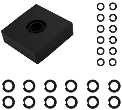 QMTCYXGS (12 + 12 Sätze 1/2 Zoll & 3/8 Zoll Schlaghaltering Clip Reibring Schweinerring mit O-Ring für elektrische pneumatische Schlagschrauber, inklusive Montagewerkzeug