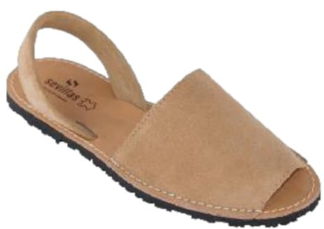 HECHO EN ESPAÑA Menorquina - Ibicencas - Sommarsandaler av läder, 40 EU