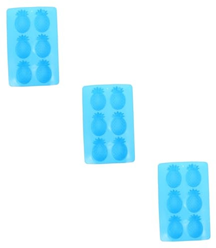 SEWACC 3stücke Seifenform Für Handgemachte Seifen Und Kerzen Sechsteiliges Ananas-design Lebensmittelechtes Für Seifenherstellung Kuchen Und Handwerksprojekte
