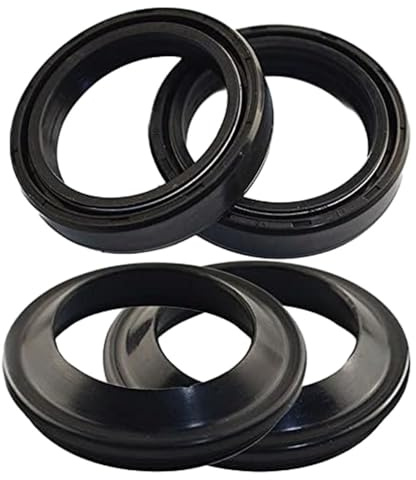 TOTMOX Front Fork Oil Dust Seal Kit, Rubber Fork Oil Seals, Motorcycle Motorbike Front Fork Oil Seal and Dust Seal Kit Compatible with YAMAHA FJR1300 2003-2005