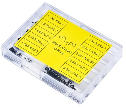 Watch Back Packning,O-Ring Rubber Washer Kit - 500 stycken tätningsbricka gummiklockabricka | Värmebeständiga reparationstillbehör Litet vattentätt sortimentssats för kronor