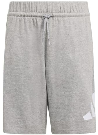 adidas Unisex Kinder Essentials Big Logo Shorts, medium Grey Heather/White, 11-12 Years