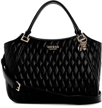 GUESS Damen Valla Tote Tragetasche, Schwarz