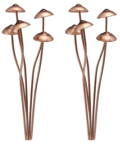 Yuyyurt 2X Mushroom Metal Decorative Garden Stakes Perfect for Outdoor Spring Decor and Adding to Your Metal Flowers