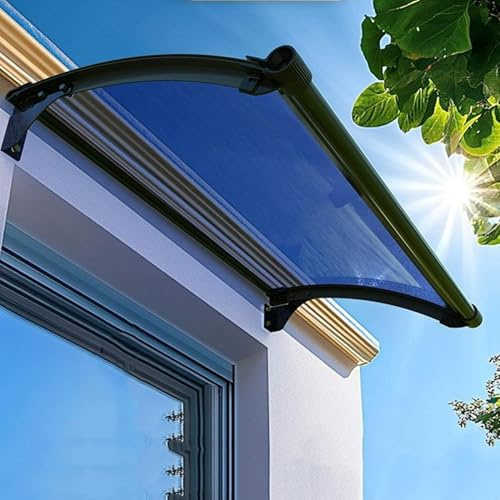 Door Canopy, Front Door Canopy, Porch Canopy, Modern Polycarbonate Cover+Aluminum Alloy Bracket, Sun/Rain/Snow Protection, Door Canopy Outdoor for Window/Porch/Roof/Patio/Garden,B-66x107cm