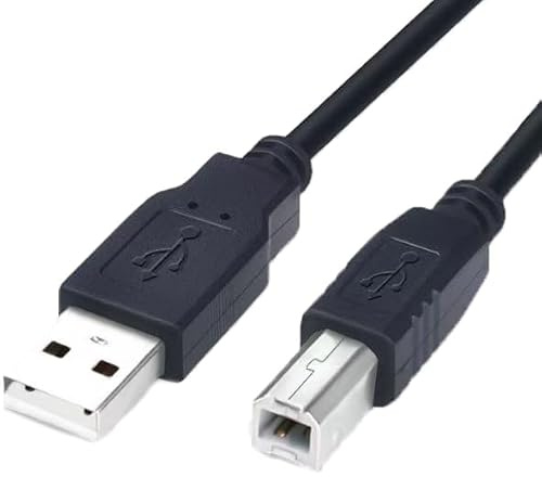 DUSTEWQ Ersatz USB 2.0 Druckerkabel kompatibel mit HP, Lexmark, Xerox, Canon, Dell, Epson, etc. (6.6 Füß)