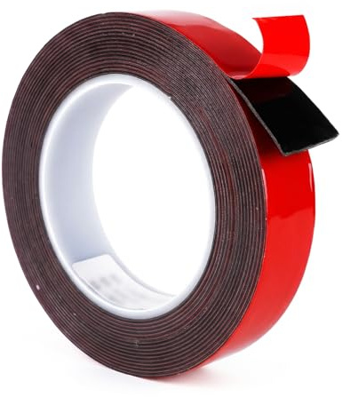 SANKA Ruban Adhésif Double Face Extra Fort, Epaisseur:0.64mm, Ruban de Montage, Ruban Adhésif Imperméable en Mousse pour l'extérieur, Installation, Décor de Bureau de la Maison, Bandes LED (2CM*5M)