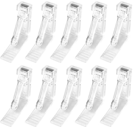 10 pièces de pinces à nappe transparentes, pinces pour nappe d'extérieur avec ressort, clips à nappe ajustables et résistants aux intempéries, pinces pour nappe de jardin, balcon et intérieur