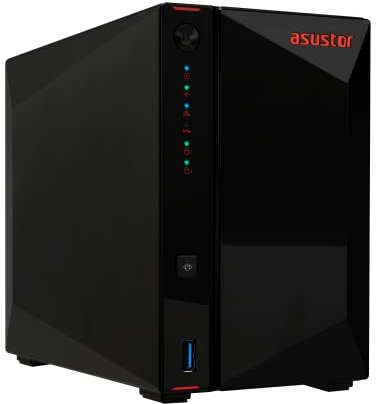 Asustor NIMBUSTOR 2 AS5202T 2 Baies NAS Bureau Boîtier Dual Core 2.0 GHz CPU, 2 Go RAM DDR4, sans Disque