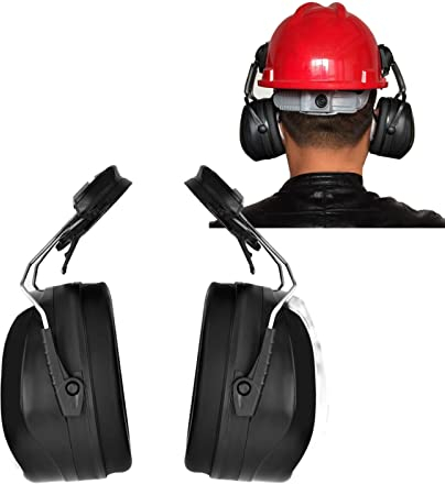 Orejeras Insonorizadas, Accesorios de Orejeras, Accesorios de Orejeras De Cascos, Orejeras de Cascos Con Orejeras de Espuma Suave - Reducción de Ruido Para la Construcción de Obras