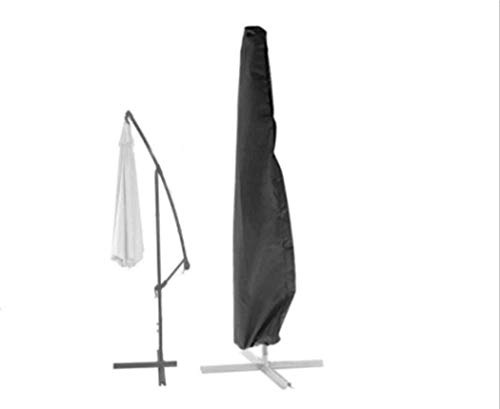 Grantien Garden Parasol Cover,cantilever Umbrella Covers With Drawstring,waterpoof Windproof,for Outdoor Patio Umbrellas Oxford Black 265cm Fits 9-11ft
