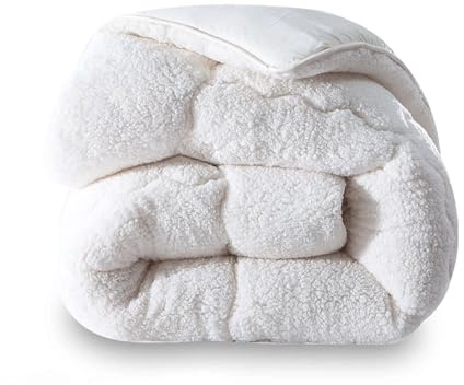 SAMPUR | Couette Douceur | Sensation Laine et Cosy | sur-piquage Innovant | Réversible été-Hiver | Isolation Thermique (140_x_200_cm)