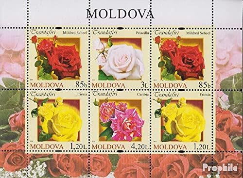 Moldawien 805-808 Impression Ensemble-Feuille (complète.Edition.) Neuf avec Gomme Originale ** MNH 2012 Rose sélections (Timbres pour Les collectionneurs) Plantes/Champignons