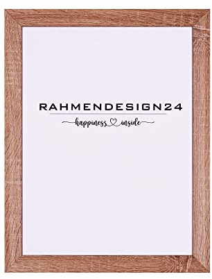 Rahmendesign24 Bilderrahmen Rio 61x91,5 (PUZZLEFORMAT) Sonoma Eiche Fotorahmen, Wechselrahmen, Posterrahmen, Puzzlerahmen