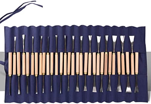 OITTo Holzschnitzwerkzeug-Set, Schnitzmesser, Holzschnitzwerkzeug-Set mit Aufbewahrungskoffer für DIY-Skulpturen-Schreiner-Anfänger und Experten (31-teilig)