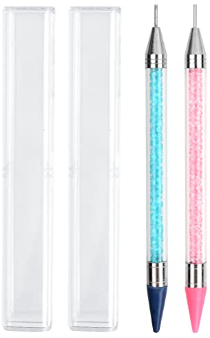 Vesaneae 2 Stück Diamant Malstifte,Selbstklebende DIY 5D Diamant Painting Bohrstifte,Diamond Painting Zubehör Stift,DIY 5D Diamant Malerei Bohrer Stifte,Für Kreuzstich,Nagelkunst