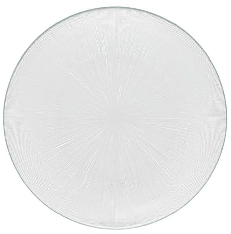 Secret de Gourmet - Lot de 6 Assiettes Plates Elise 26cm Transparent