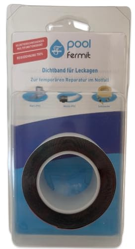 PoolFixKlar Dichtband für schnelle Reparaturen - Poolreparatur - 25 mm x 3 m