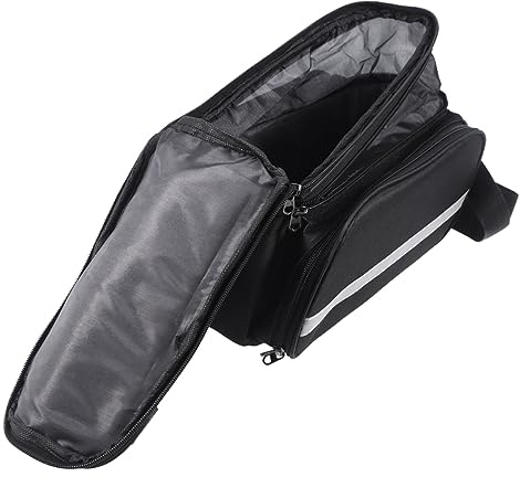 GOOHOCHY Gepäckträgertasche Fahrrad Große Schultertasche mit Regenschutz Robuste Rücksitztasche für Mountainbike Trekking Vielseitig Tragbar für Outdoor Touren