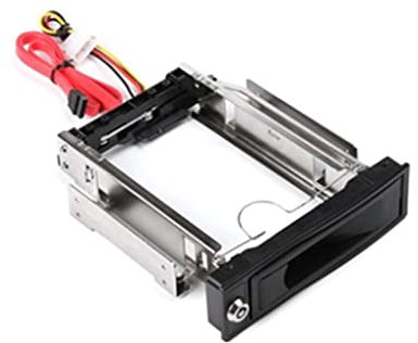 3.5 to 5.25 Hard Hot Swap Bay Stainless Internal Mounting Bracket Adapter 3.5 Inch Frame with Lock &LED