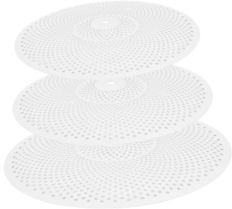 Toyvian Kit de 3 Platillos de Batería de Aleación Plata, bajo Volumen y Silenciosos, Ideales para Batería Diseño Clásico y Función de Reemplazo