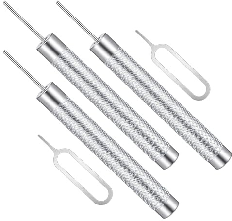 5 Pcs Sim Card Removal Tool Set, Universal Sim Tray Sd Card Tool, 0.8 Mm Needle Opener Ejector Compatible with All Smartphones & Tablets, Essential Portable Tech Kit