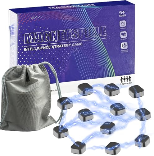 magnetspiele 20 PCS Magnetisches Schachspiel, Magnetisches Schachset, Magnet Spiel, Pädagogisches Schachspiel Damespiel Magnetic Tragbares Schachbrett Partyzubehör für Familientreffen und Reisen