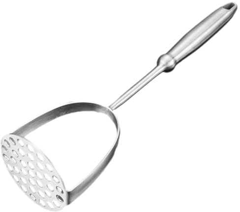 Angoily Presse-Purée Manuel en Acier Inoxydable 304 Outil la Cuisine pour Pommes de Terre et Légumes Poignée Ergonomique Antidérapante Ustensile la Cuisine Professionnel Robuste Usage