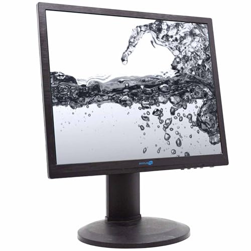 SIMPLETEK - Monitor TN LCD 19 4:3 5:4 - VGA DVI | Montaggio a muro - Audio integrato - Ergonomia completa | Base inclusa (Ricondizionato)