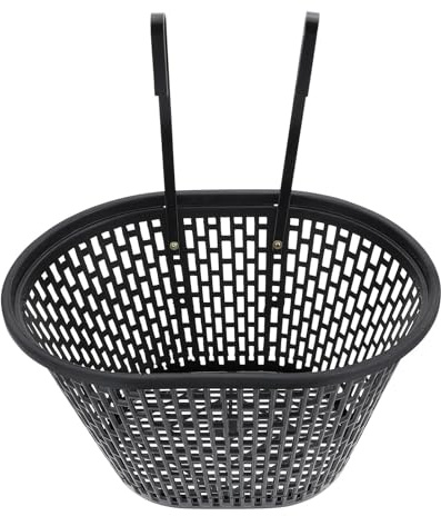 HOMOCONO Cestino Resistente alla Ruggine e Leggero Nero per Plastica Bicicletta Accessorio per Manubrio Bici per Urbano e Mountain Bike
