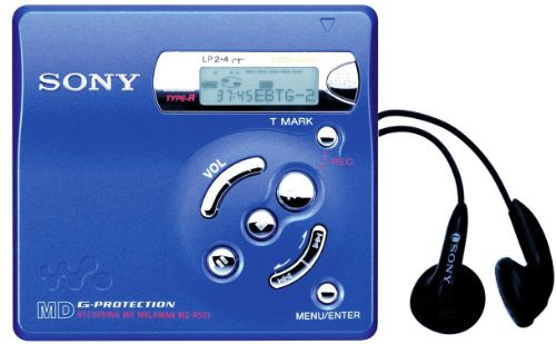 Sony MZ-R501 Blue Personal Minidisc Recorder/Player