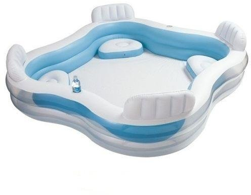 PISCINA GONFIABILE CON 4 SEDUTE E PORTABEVANDE SPA INTEX ARTICOLO 56475