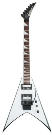 Jackson JS32 King V White w/Black Bevels - E-Gitarre