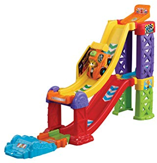 VTech Toot-Toot Drivers 3-in-1 Raceway, Toy Car racing Track for Boys and Girls, Car Tracks for Kids with Lights and Sounds, Musical Toy Race Track for Children Aged 1 to 5 Years, English Version