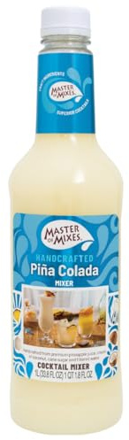 Master of Mixes Cocktail Mixers | Pina Colada | 1 Litre | Cocktails in seconds | Just add Alcohol | Makes 10 cocktails per bottle |