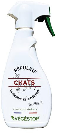 🐈 Répulsif Chats - Spécial intérieur & extérieur - 500 ml - Dissuasif - Mauvaises habitudes - Education -Anti Urine - Anti Griffe - Protection canapé, lit, fauteuil, plantes - Spray Vaporisateur