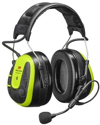 PELTOR Casque 3M PELTOR WS Alert X, Supports Jaune Vif, Serre-tête, Compatible avec l'application Mobile, MRX21A4WS6