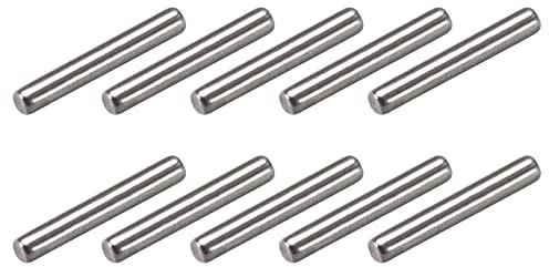 METALLIXITY Tassello Perno (1,5x10mm) 25pz, 304 Acciaio Inox Scaffale Supporto Pioli Perno Fissaggio Elementi - per Metallo Dispositivi, Mobili Installazione, Industriale, Fai da Te