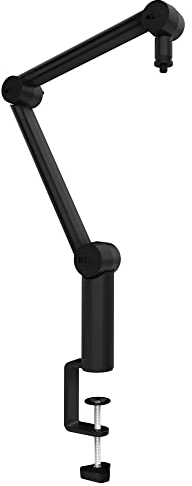 NZXT Boom Arm Mini - AP-BOOMS-B1 - Kleiner Mikrofon-Schwenkarm für Streaming, Content Creation, Podcasting und Aufnahmen – Elegant und leise – Verborgener Kabelkanal - Schwarz