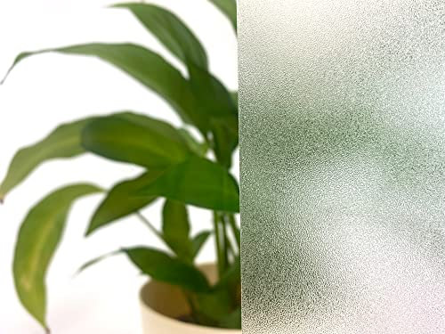 Selbstklebende transparente Folie GROBER Sand [40x100 cm]| Fensterfolie - Dekofolie Privatsphäre | Milchglasfolie Blickdicht Sichtschutzfolie für Zuhause und Büro
