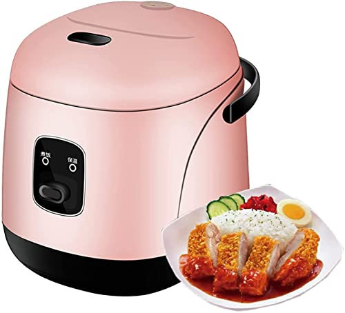 SilteD liten riskokare riskokare Elektrisk matångare med hålla varm funktion Multikokare med löstagbar non-stick risgryta, rosa