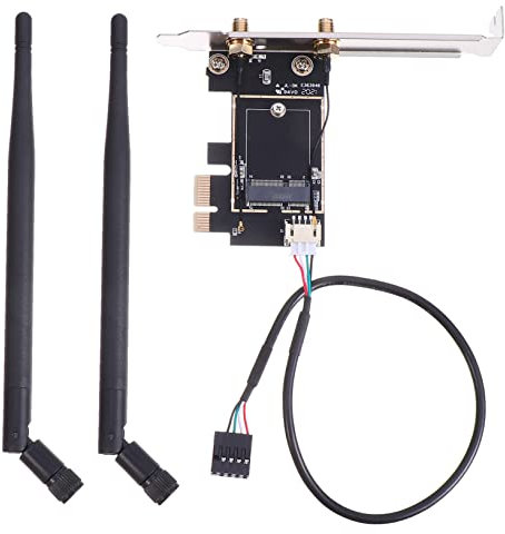 KOMBIUDA Pcie Wifi Card Adattatore Ultra-bassa Latenza Per Pc Pcie - Wireless Adapter Per Streaming e Trasferimenti Avanzata e