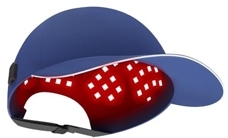 ZCBYBT Red Light Cap Anti-Hair loss Cap med 160Leds Red Light Cap för huvudvård för män och kvinnor,Blue,One Size