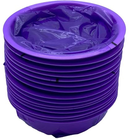 Emesis - Bolsas desechables para vómitos de 1000 ml, bolsas de vómito, bolsas portátiles para náuseas para viajes, mareos por movimiento, coche y avión, niños, taxi (morado)