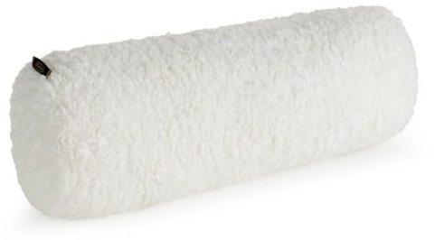 Eurofirany Kopfkissen NACKENROLLE Bouclé Zylindriches Kissen Weiches Dekokissen Flauschiges (Creme)