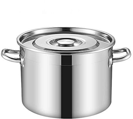 GUHPZA Olla para Sopa Gruesa de Acero Inoxidable 304 con Tapa para Cocina de Gas o de inducción, 25 l, para Uso doméstico o de Catering