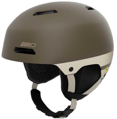 Giro Ledge FS MIPS Skihelm & Snowboardhelm S | ABS-Hartschale mit EPS, MIPS® Schutz, In Form Fit System, Belüftung | Freestyle Helm Matte Bark (Zweifarbig)