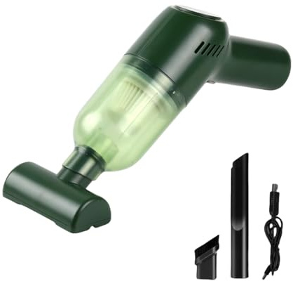 Aspirapolvere Wireless per peli di Animali | Rimuovi peli di Gatto Ricaricabile Tramite USB | Pulitore Elettrico Portatile(Green)